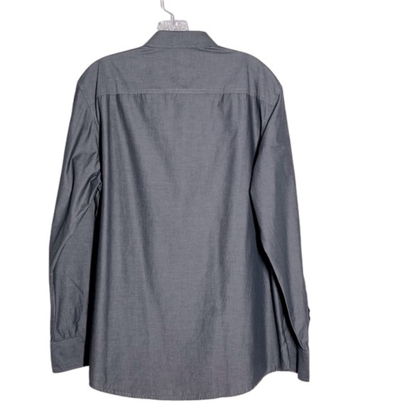 INC International Concepts Dark Grey Button Down Long Sleeve Men's Shirt Size L - Picture 2 of 16